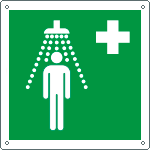 [E15102Y] E15102Y - cartello solo simbolo doccia di emergenza EN ISO 7010