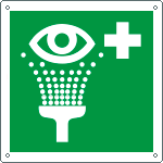 [E15103X] E15103X - Cartello lavaocchi di emergenza solo simbolo EN ISO 7010
