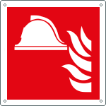 [E15111W] E15111W - Cartello attrezzature antincendio solo simbolo EN ISO 7010