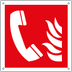 [E15167X] E15167X - Cartello antincendio telefono solo simbolo EN ISO 7010
