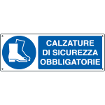 [E1905K] E1905K - Cartello obbligo calzature di sicurezza EN ISO 7010