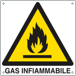 [E400204X] E400204X - Cartello pericolo gas infiammabile EN ISO 7010