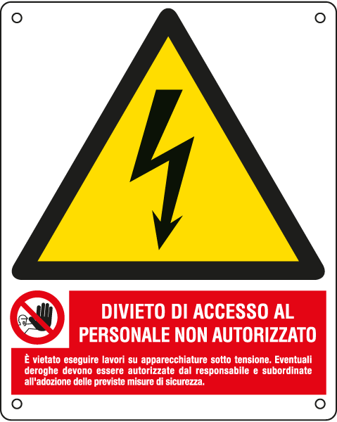 [E440703K] E440703K - Cartello pericolo attenzione divieto accesso personale..EN ISO 7010
