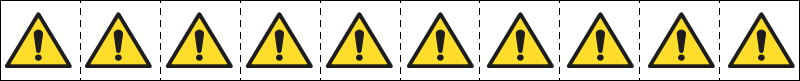 [E49601NS] E49601NS - etichetta pericolo pericolo generico EN ISO 7010