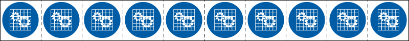 [E49863NS] E49863NS - foglio n.10 etichette adesive 30x30 Obbligo controllo p..EN ISO 7010