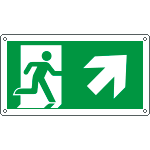 [E715106K] E715106K - Cartello uscita di emergenza freccia in alto a destra EN ISO 7010