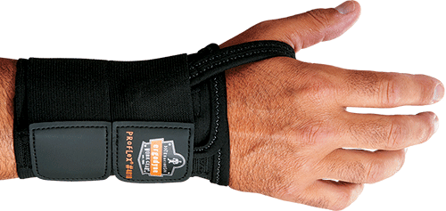 [EDS402RXL] EDS402RXL - Polsiera mano destra cinturino doppio,chiusura velcro,col.NERO tg.XL