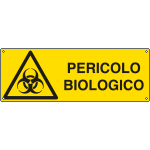 [EEF17117K] EEF17117K - cartello autoadesivo EasyFix pericolo biologico